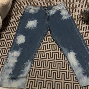 Acid wash jeans